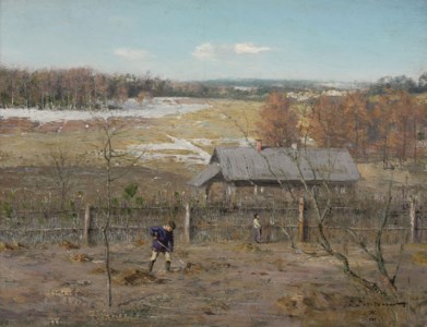Ivan Pokhitonov, Dans le jardin