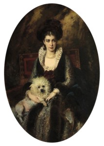 Konstantin Makovsky, Portrait of the artist's wife, Maria Alekseevna Makovskaya (née Matavtina) (1869-1919)