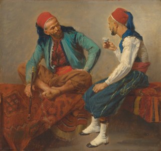 Two North Africans conversing