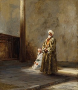 'Gläubige': Two arabs at Prayer