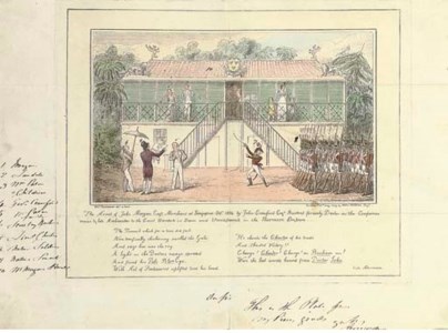 The Arrest of John Morgan Esq r Merchant at Singapore Oct r 1824. by John Crawford Esq r Resident. formerly Doctor on the Companies service & late Ambassador to the Court Bankok in Siam and Umrapoorah in the Burmese Empire...