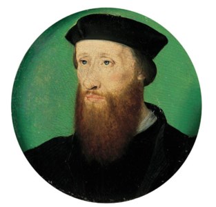 Portrait of John Calvin (1509-1564), bust-length, in clerical costume