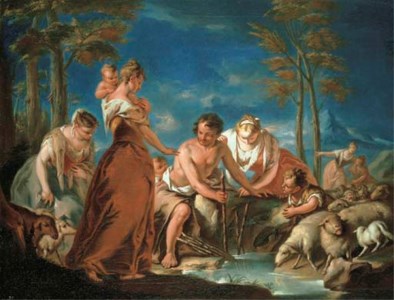 Jacob with Laban's flock