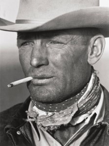 Portrait of Texas Cowboy Clarence Hailey Long, 1949