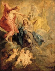 Sir Peter Paul Rubens, The Coronation of the Virgin by the Trinity - a modello