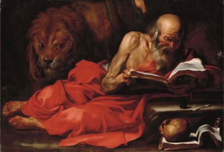 Saint Jerome reading