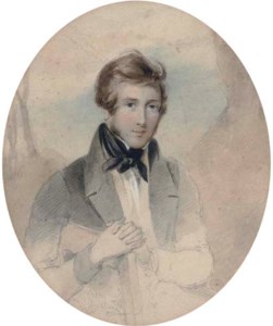 Portrait of a young gentleman, half-length, wearing a cravat