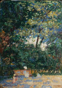 Public garden in Paris