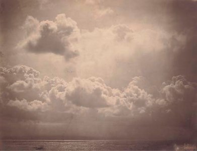 Marine, étude de nuages, 1856-57