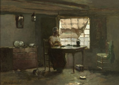 Vrouwtje Waaiman te Noorden: in a Dutch interior