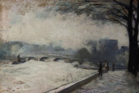 A view of the river Seine, Paris