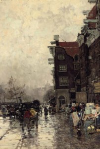 Strasse in Amsterdam: a busy day in Amsterdam
