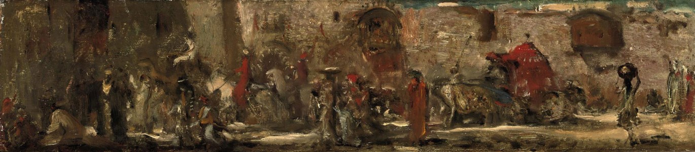 Optocht: festivities near an Indian citygate