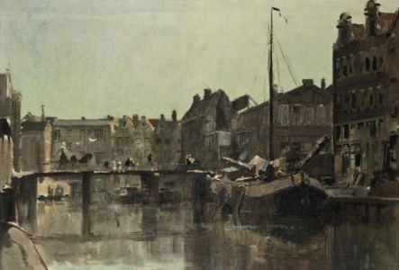 View on the Bickersgracht in Amsterdam
