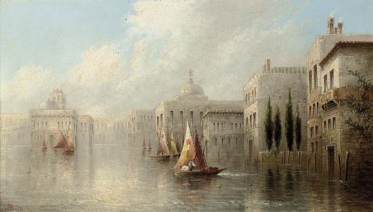 Boats on a Venetian canal