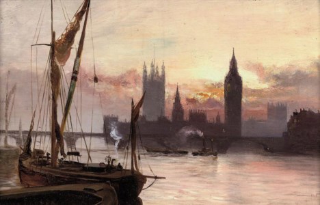 The Houses of Parliament from across the Thames