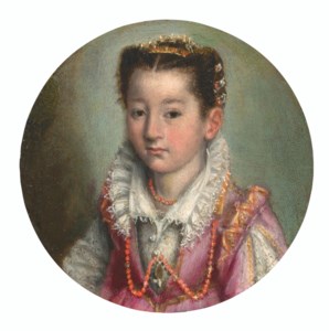Portrait of a young girl, bust-length