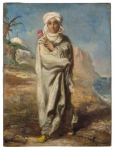 Jeune homme arabe debout