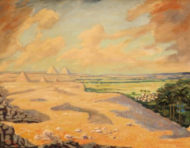 The Giza Pyramids at Cairo