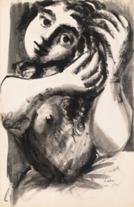 Femme à sa toilette