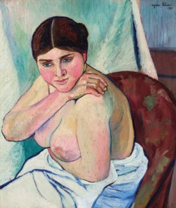 Juliette assise au fauteuil