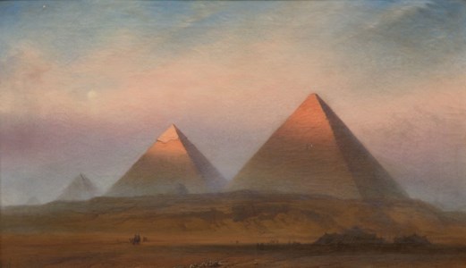 The Pyramids of Gizeh at Sunrise