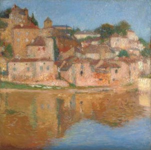 Henri Martin, Vue de Puy l'Evêque, depuis la rive d'en face