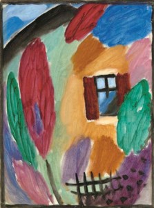 Alexej von Jawlensky, Variation mit Haus und Gartenzaun