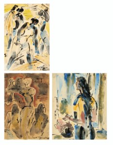 Untitled (Women Threshing; Standing Nude; Woman at the Window)