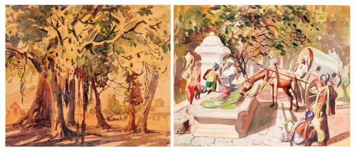 Untitled (Tree); Untitled (Road-Side Water Trough)
