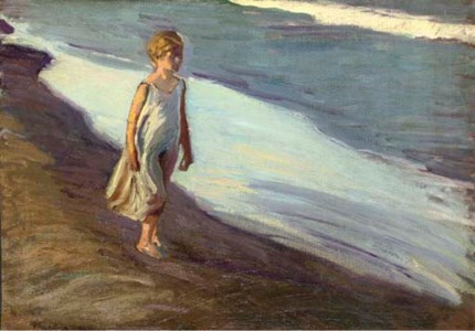 Niña en la playa