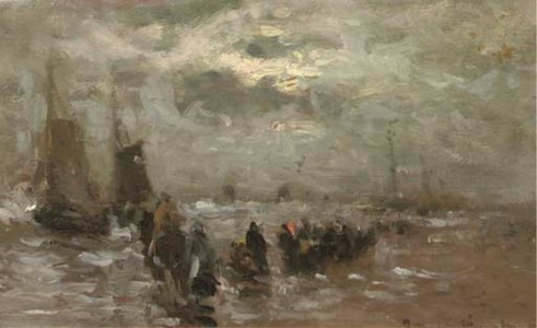On the beach