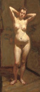 Standing nude