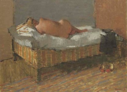 Nude reclining