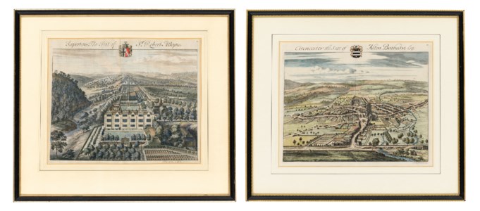 Cirencester the Seat of Allen Bathurst Esq., Plate 10, from: Britannia Illustrata