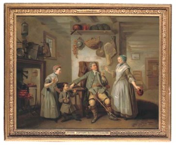 David Garrick (1717-1779) in 'The Farmer's Return'