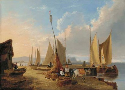 View of the Needles, Isle of Wight, from Christchurch