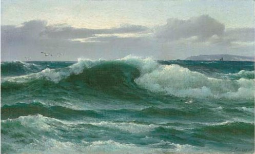 A breaking wave