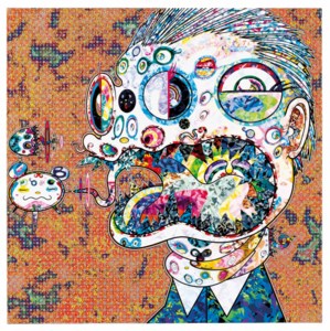 Takashi Murakami, Homage to Francis Bacon (Study for Head of George Dyer (On Light Ground))