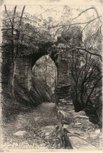 Tha path through the arch