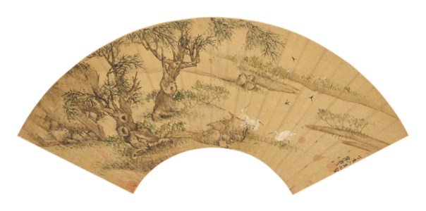 Egrets in a Spring Land