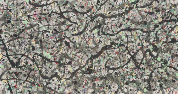 Wu Guanzhong, Wild Vines with Flowers Like Pearls