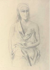 Woman in drapery