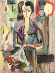Femme aux fleurs