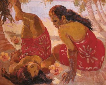 Adrien-Jean Le Mayeur, Two beauties on Tahitian beach
