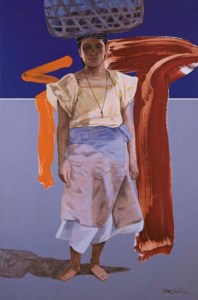 Woman with basket