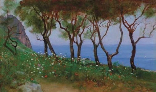 Cesina Landscape: Study for "Twilight and Poppies"