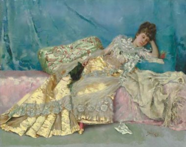 Lady on a Pink Divan