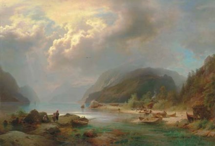 Alpine Lake Scene