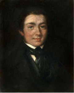Portrait of Josias Herd Harling (1818-1850), bust-length, in a black coat and tie